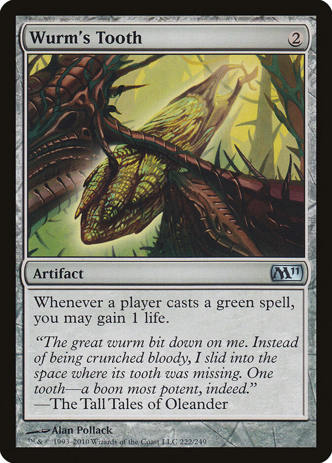 Wurm's Tooth (222) - Magic 2011 (M11)