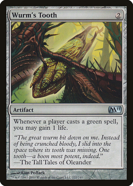 Wurm's Tooth (222) - Magic 2011 (M11)