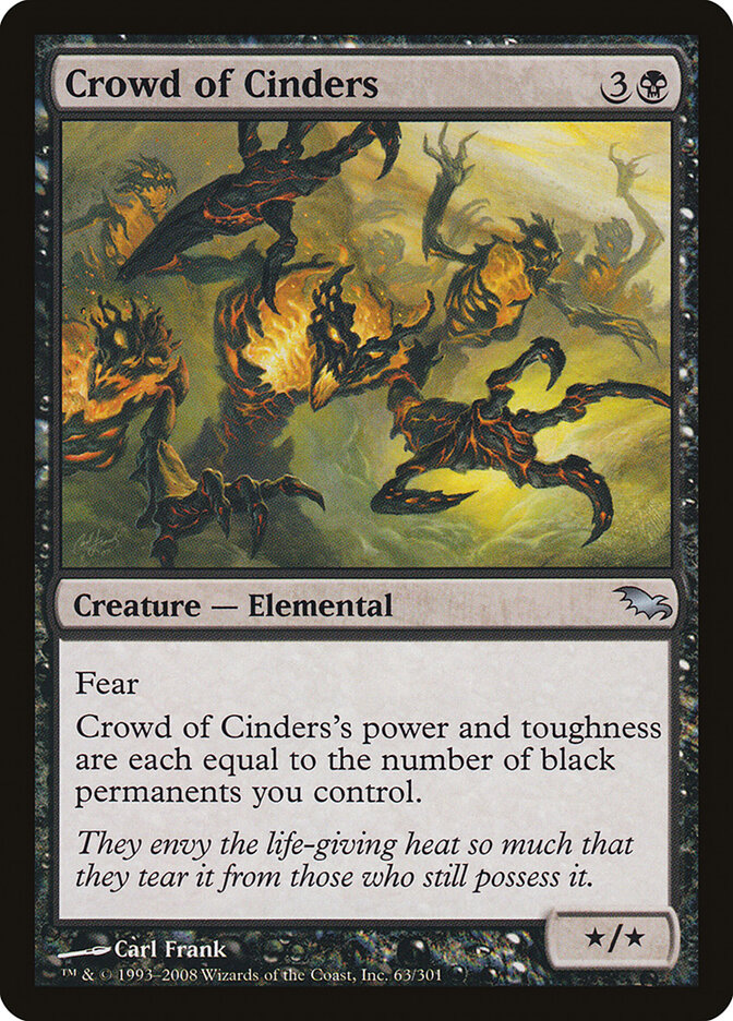 Crowd of Cinders (63) - Shadowmoor (SHM)