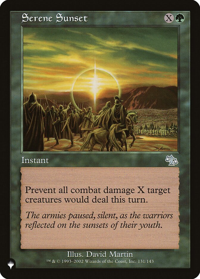 Serene Sunset (JUD-131) - The List (PLST)