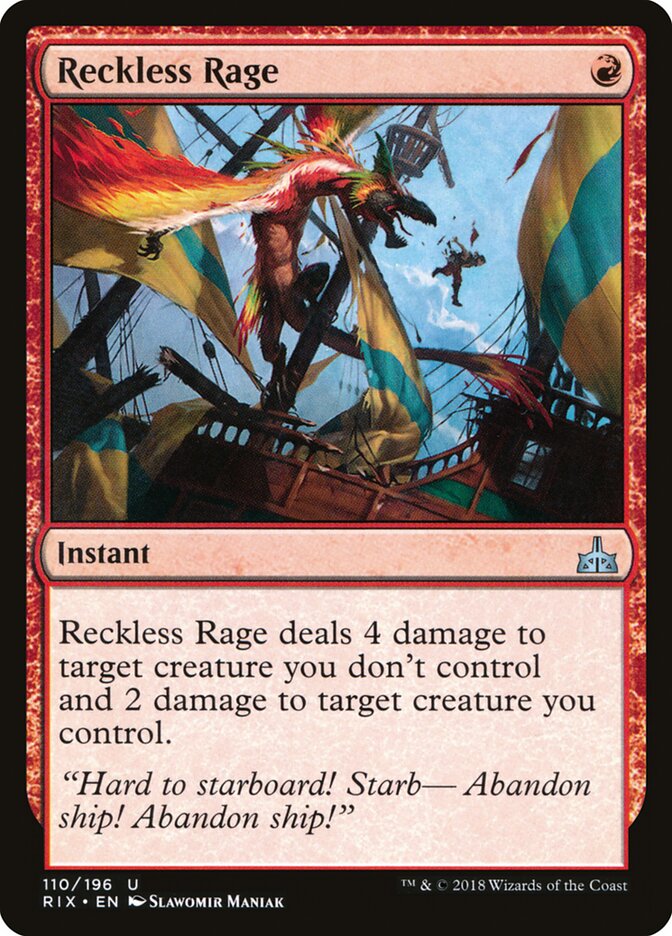 Reckless Rage (110) - Rivals of Ixalan (RIX)
