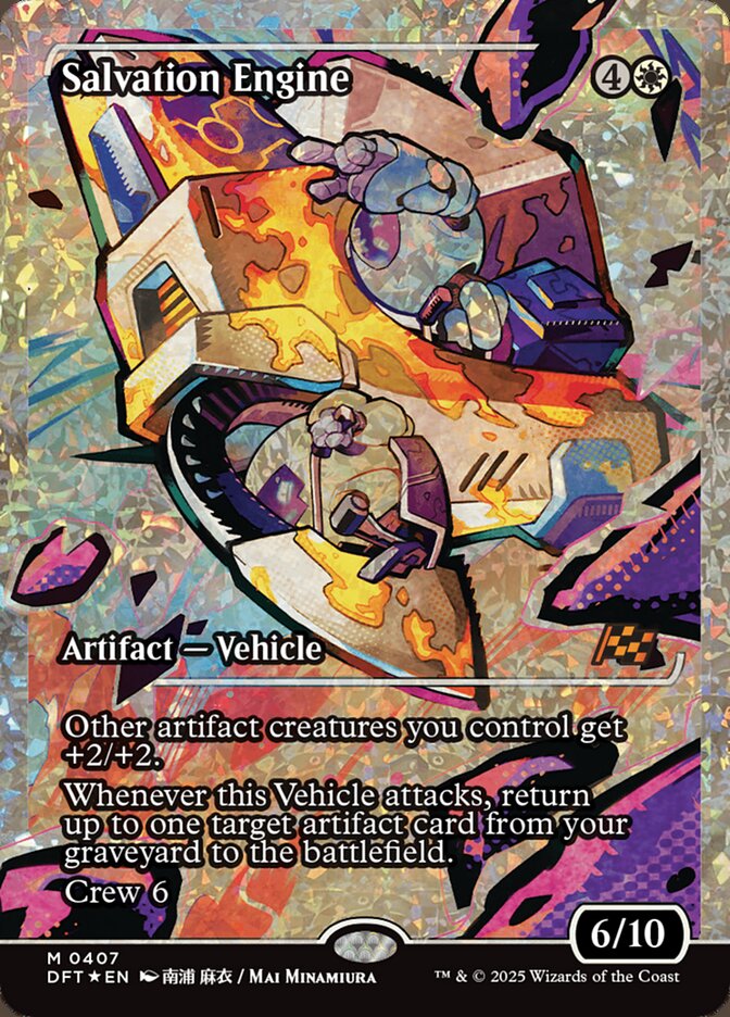 Salvation Engine - [Fractured Foil, Showcase] Aetherdrift (DFT)