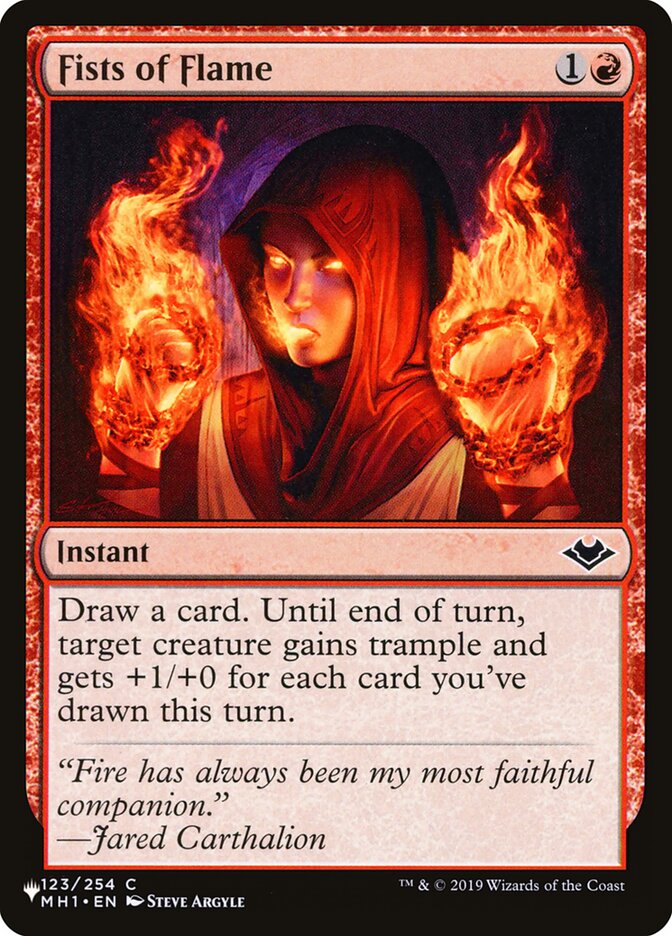 Fists of Flame (MH1-123) - The List (PLST)