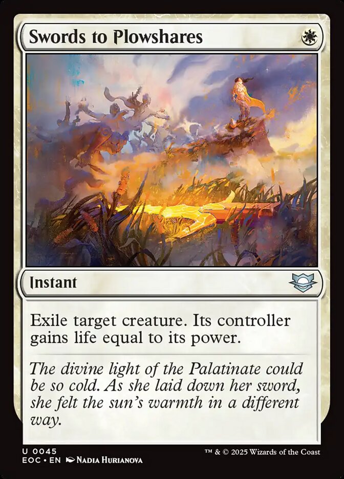 Swords to Plowshares (45) - Edge of Eternities Commander (EOC)