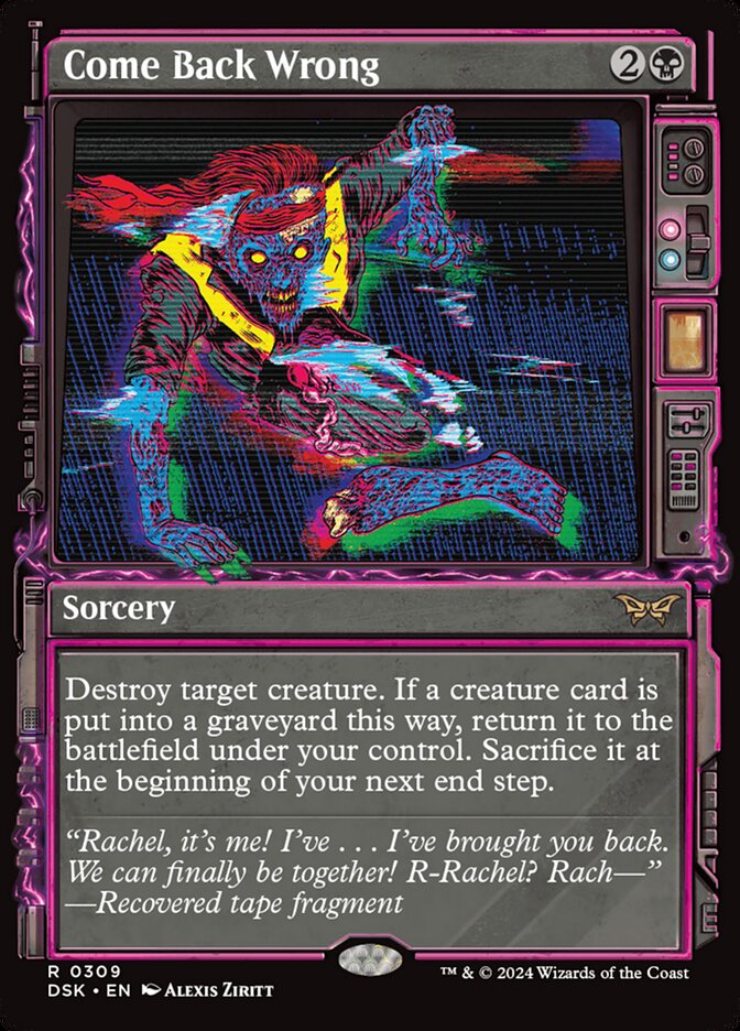 Come Back Wrong - [Foil, Showcase] Duskmourn: House of Horror (DSK)