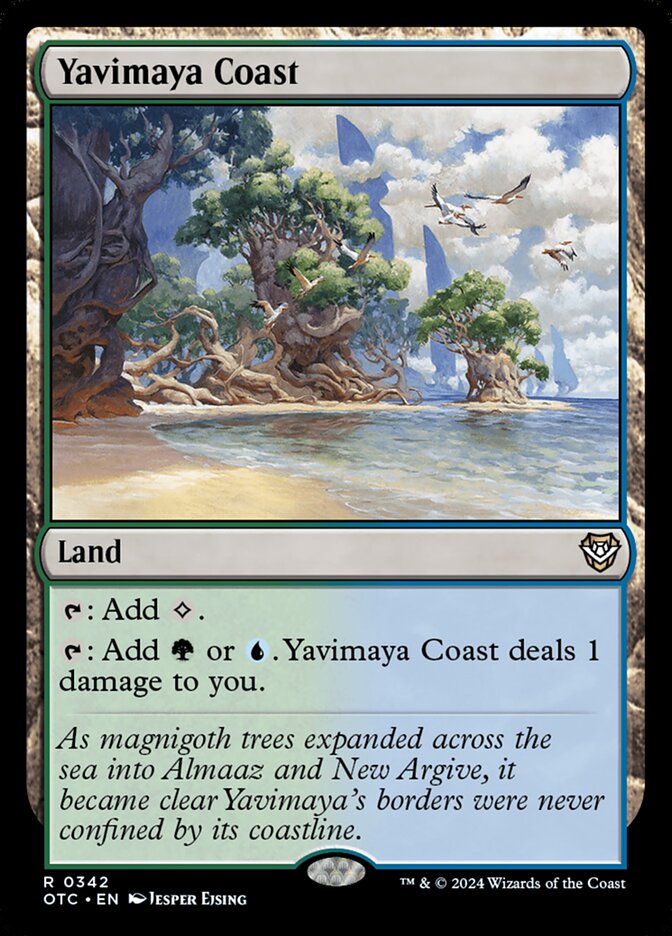 Yavimaya Coast (342) - Outlaws of Thunder Junction Commander (OTC)