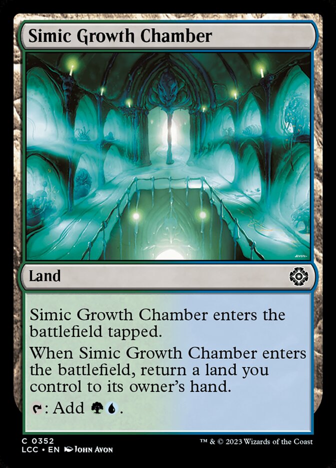 Simic Growth Chamber (352) - The Lost Caverns of Ixalan Commander (LCC)