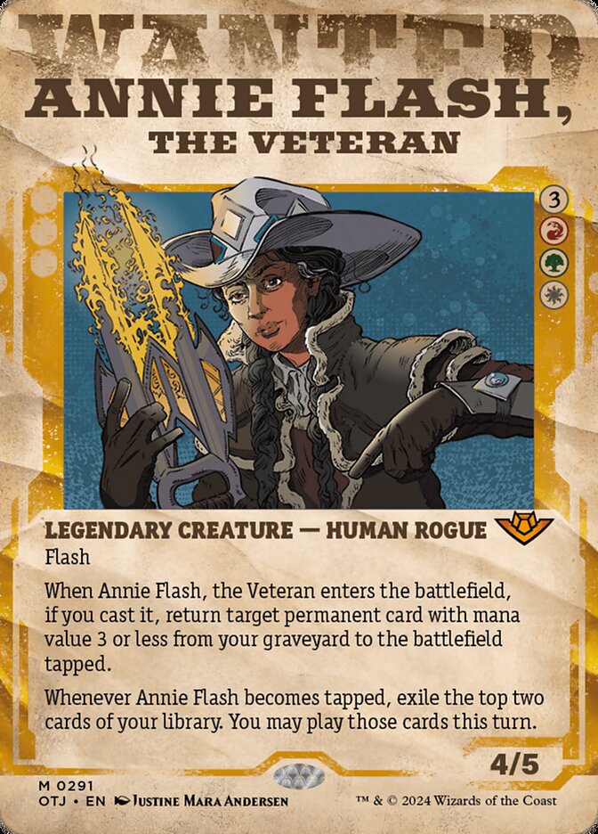 Annie Flash, the Veteran - [Foil, Showcase] Outlaws of Thunder Junction (OTJ)
