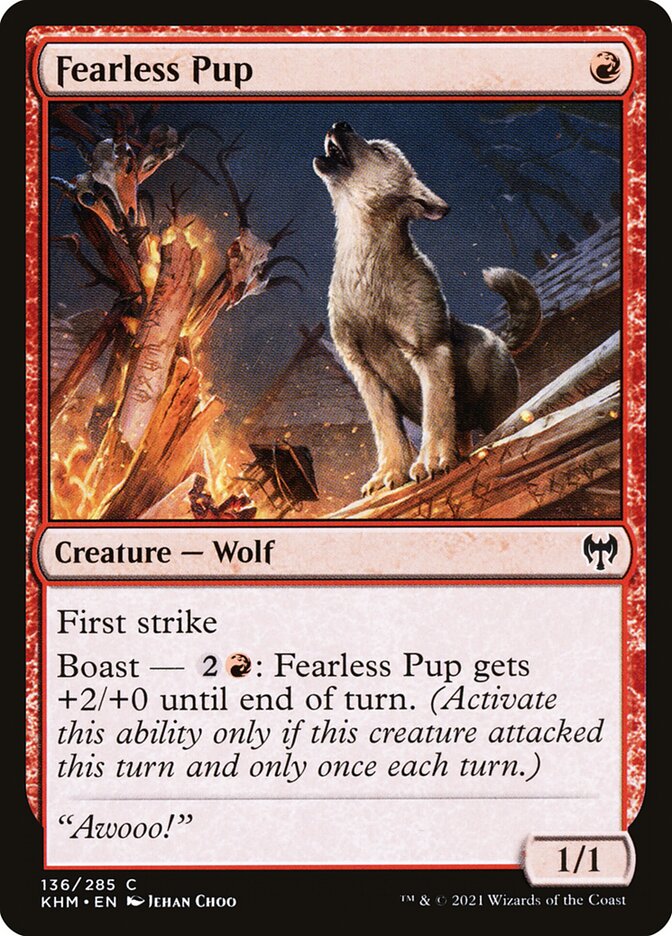 Fearless Pup (136) - Kaldheim (KHM)
