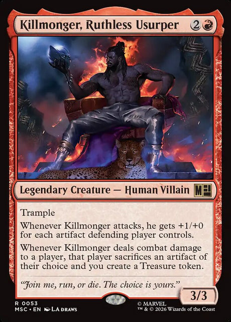 Killmonger, Ruthless Usurper (53) - Marvel Super Heroes Commander (MSC)