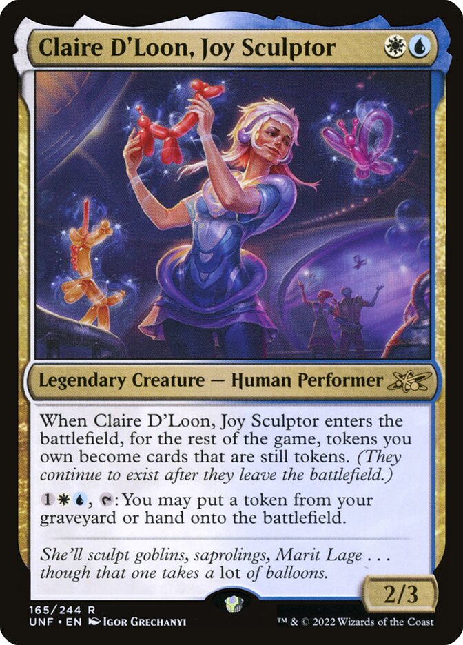 Claire D'Loon, Joy Sculptor (165) - Unfinity (UNF)
