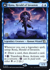 Rona, Herald of Invasion // Rona, Tolarian Obliterator (75s) - March of the Machine Promos (PMOM)