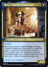Rona, Herald of Invasion // Rona, Tolarian Obliterator (75s) - March of the Machine Promos (PMOM)