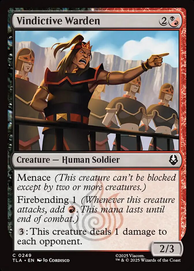 Vindictive Warden (249) - Avatar: The Last Airbender (TLA)