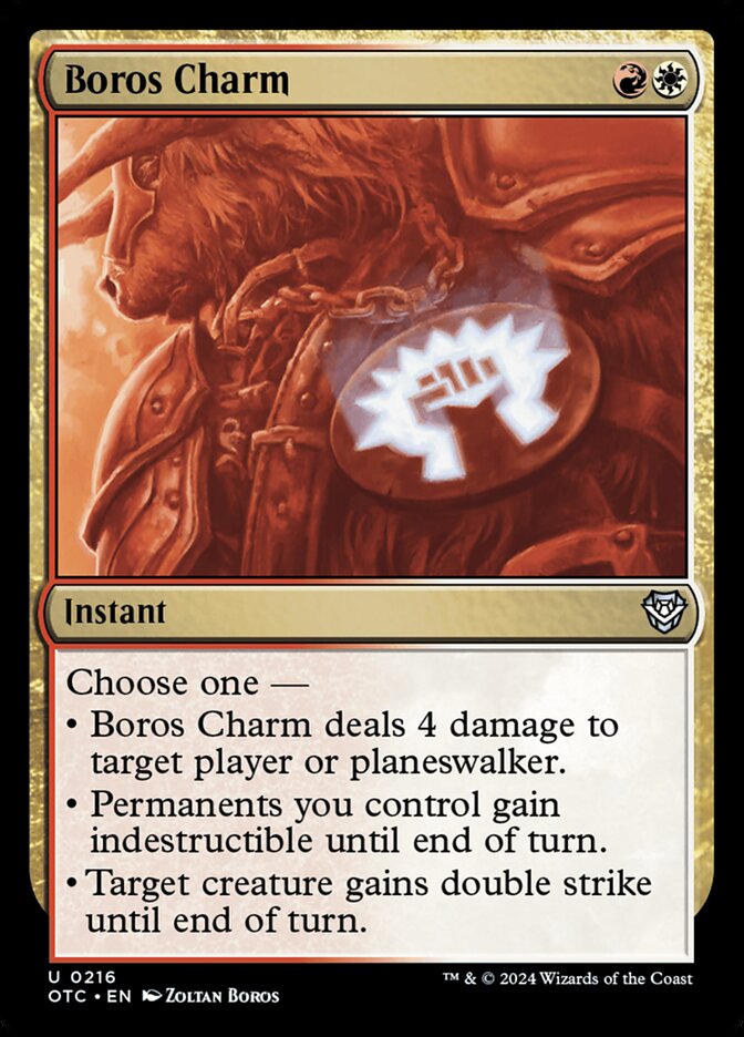 Boros Charm (216) - Outlaws of Thunder Junction Commander (OTC)