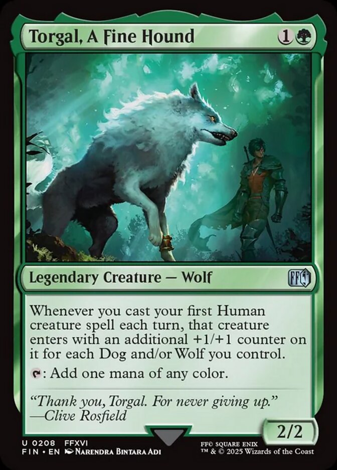 Torgal, A Fine Hound (208) - [Foil] Final Fantasy (FIN)