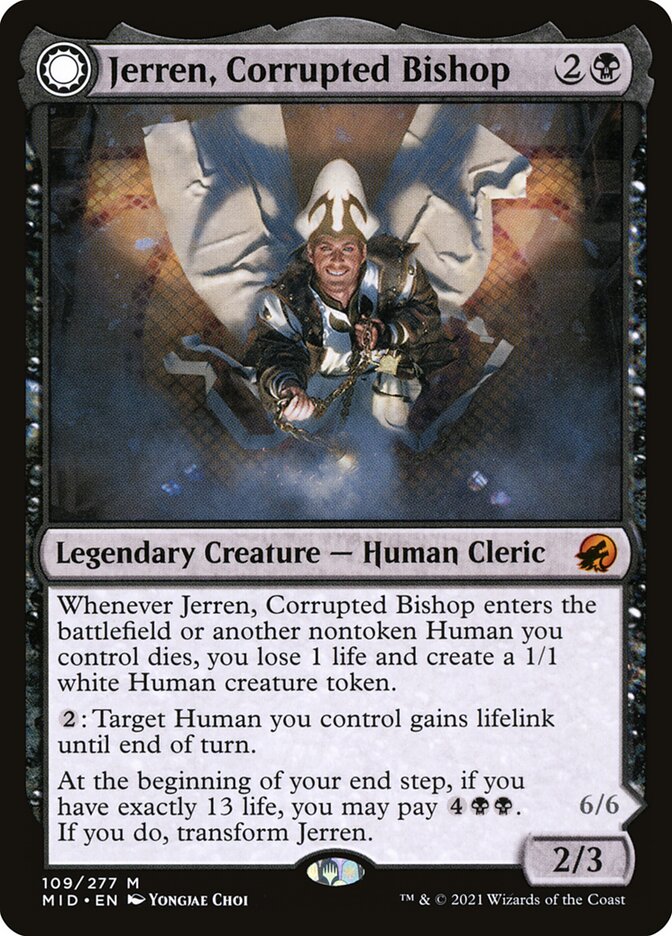 Jerren, Corrupted Bishop // Ormendahl, the Corrupter (109) - Innistrad: Midnight Hunt (MID)