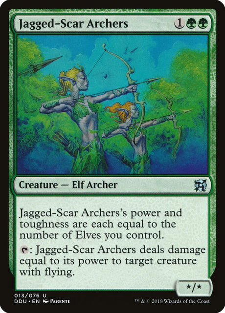 Jagged-Scar Archers (13) - Duel Decks: Elves vs. Inventors (DDU)
