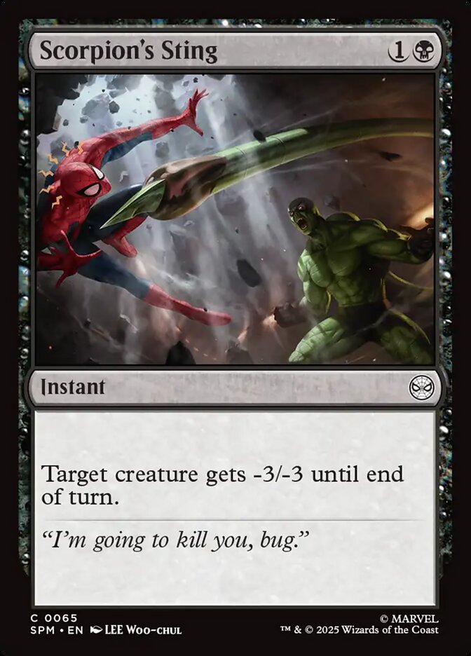 Scorpion's Sting (65) - [Foil] Marvel's Spider-Man (SPM)