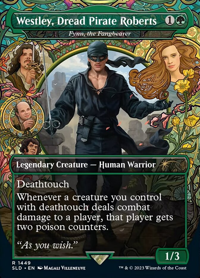 Westley, Dread Pirate Roberts - Fynn, the Fangbearer - [Borderless] Secret Lair Drop (SLD)