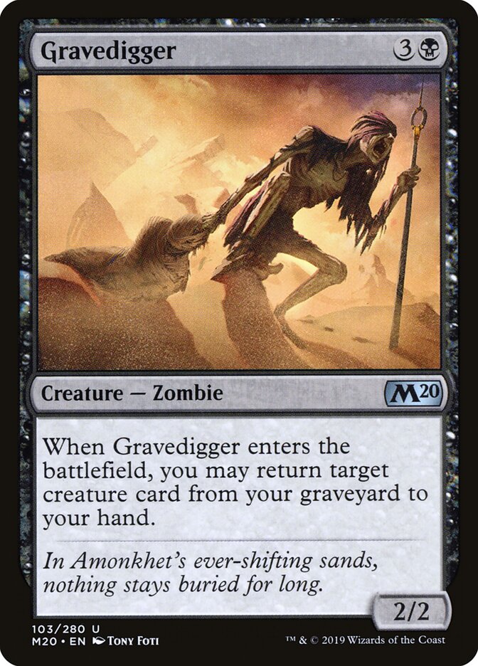 Gravedigger (103) - Core Set 2020 (M20)