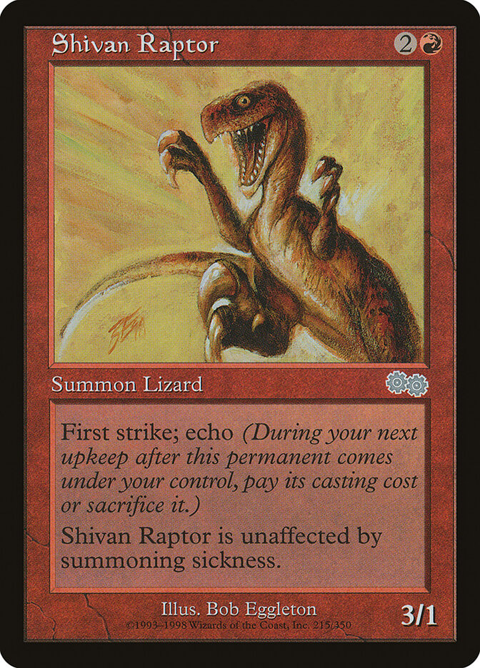 Shivan Raptor (215) - Urza's Saga (USG)