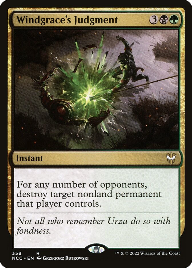 Windgrace's Judgment (358) - New Capenna Commander (NCC)