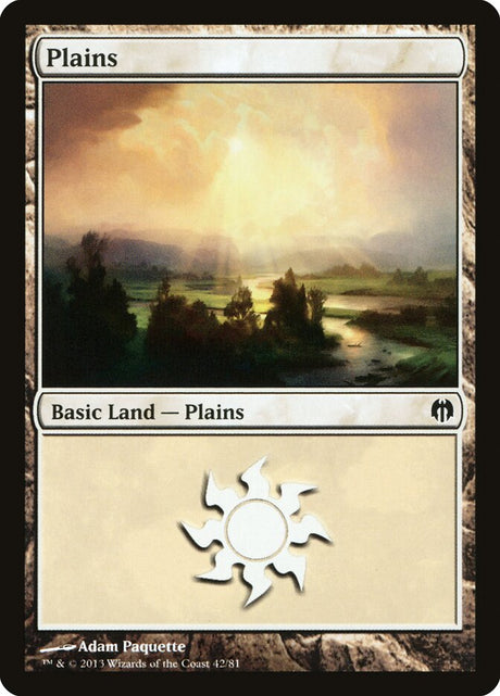 Plains (42) - Duel Decks: Heroes vs. Monsters (DDL)