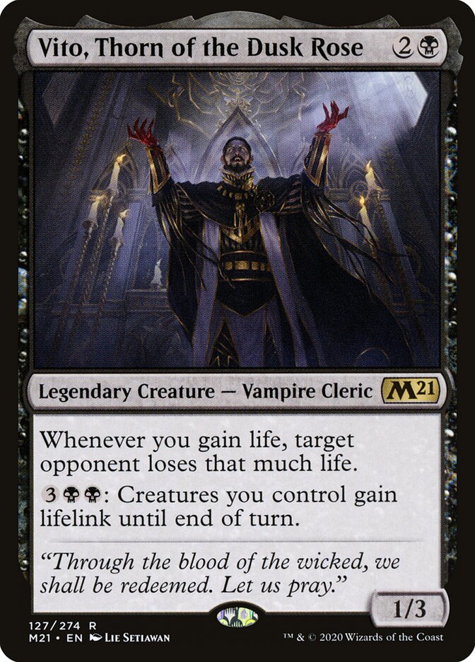 Vito, Thorn of the Dusk Rose (127) - Core Set 2021 (M21)