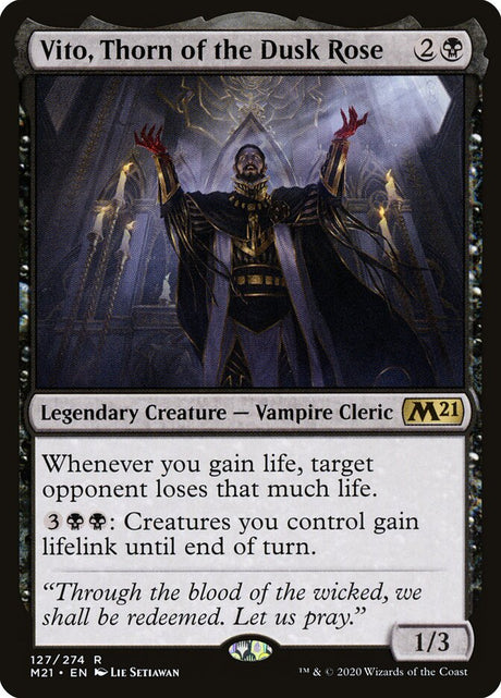 Vito, Thorn of the Dusk Rose (127) - Core Set 2021 (M21)