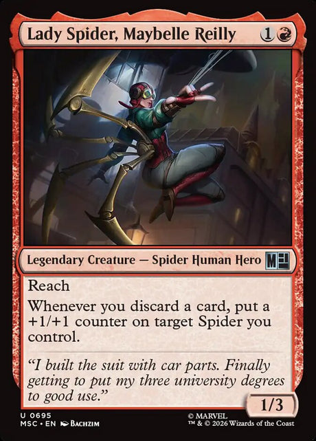 Lady Spider, Maybelle Reilly (695) - Marvel Super Heroes Commander (MSC)