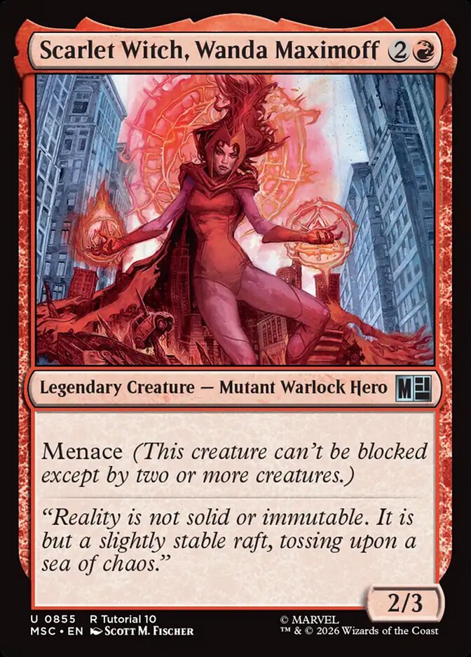 Scarlet Witch, Wanda Maximoff (855) - Marvel Super Heroes Commander (MSC)