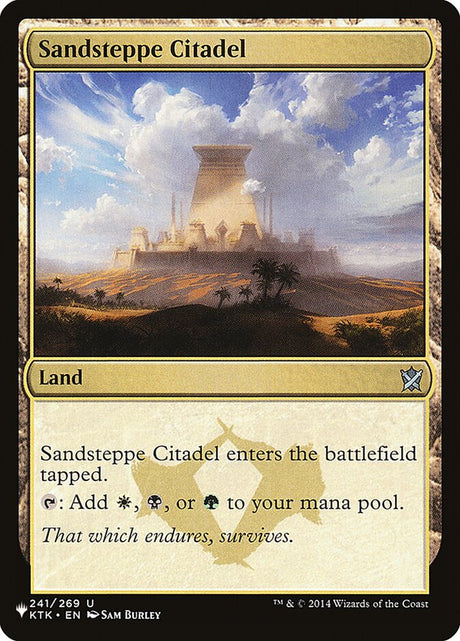 Sandsteppe Citadel (KTK-241) - The List (PLST)