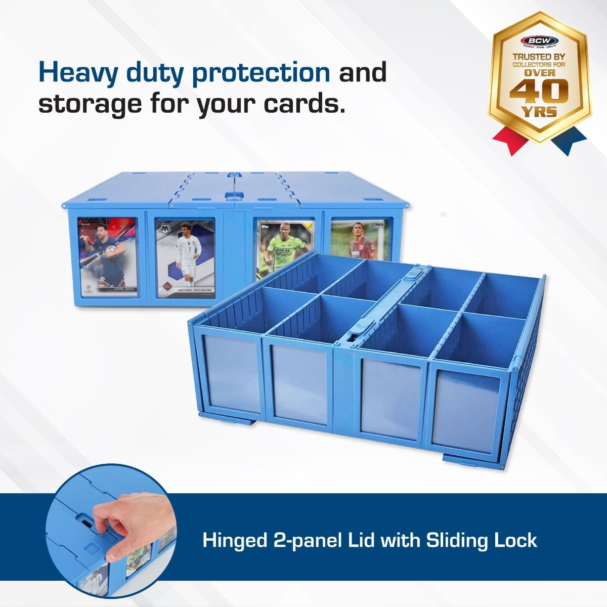BCW Collectible Card Bin - 3200ct. Blue