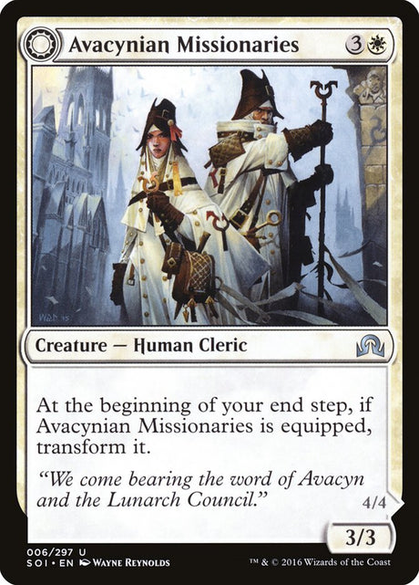 Avacynian Missionaries // Lunarch Inquisitors (6) - Shadows over Innistrad (SOI)