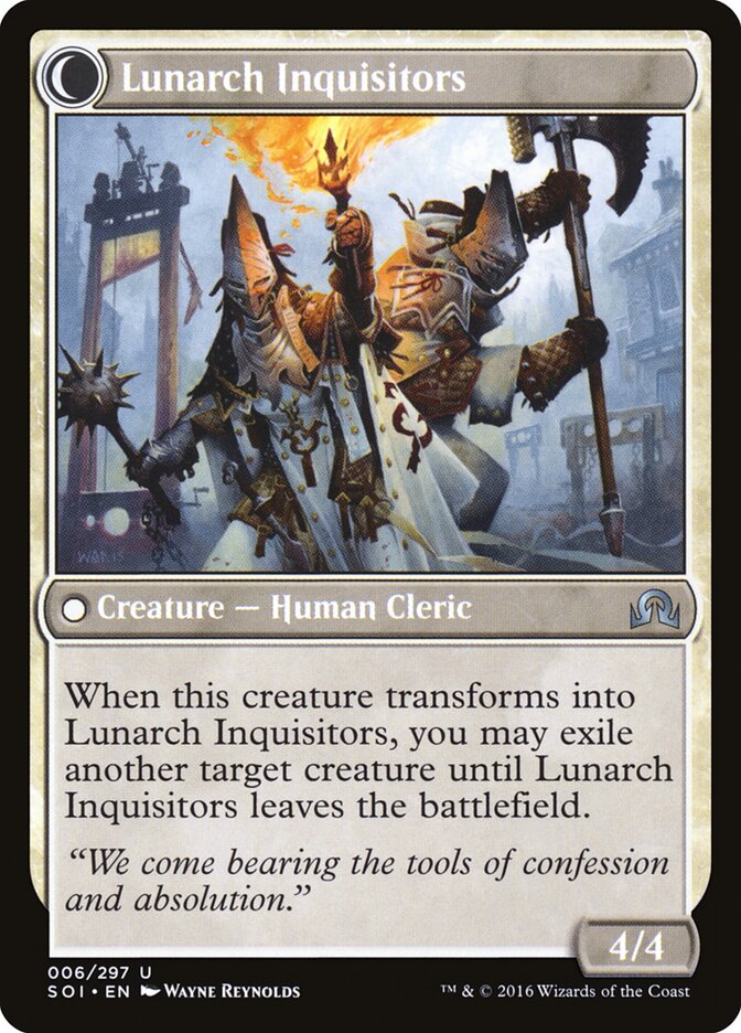 Avacynian Missionaries // Lunarch Inquisitors (6) - Shadows over Innistrad (SOI)