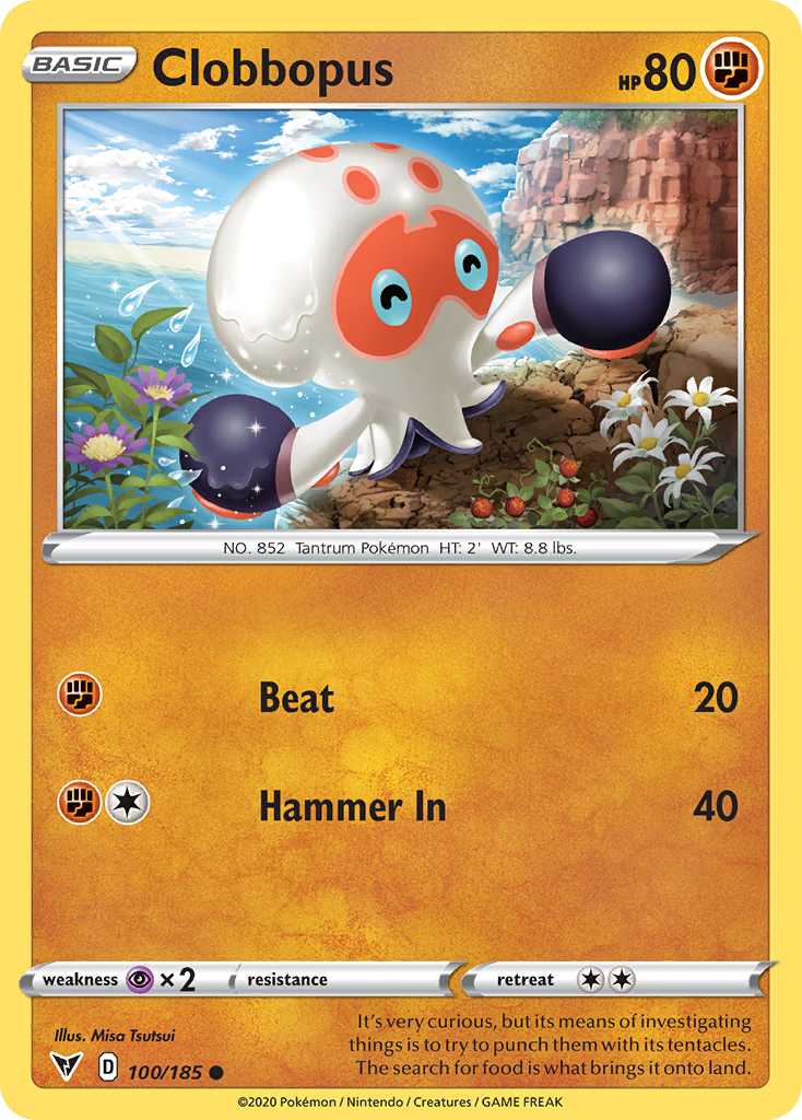 Clobbopus (100/185) - [Reverse Holo] Vivid Voltage (VIV)