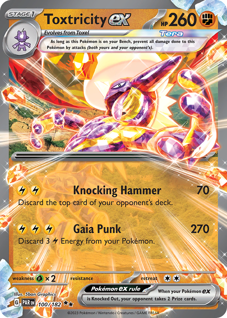 pokemon toxtricity card Toxtricity ex (100/182)