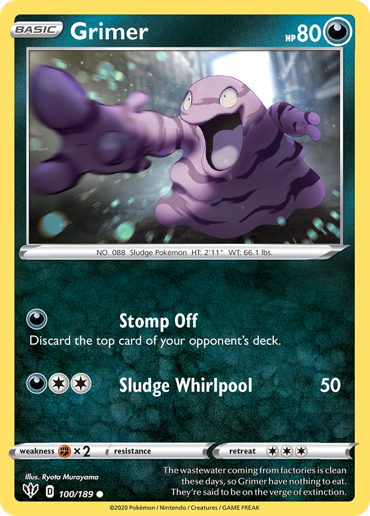 Grimer (100/189) - Darkness Ablaze (DAA)