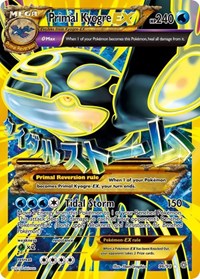 Primal Kyogre EX Shiny Full Art (96) - XY - Ancient Origins (AOR)