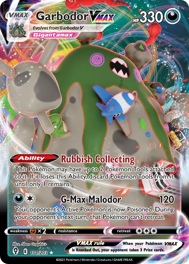 Garbodor VMAX (101/203) - [Holo Foil] Evolving Skies (EVS)