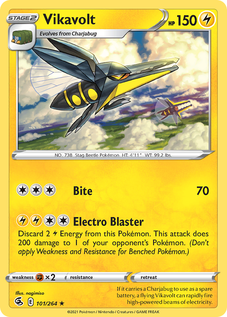 Vikavolt (101/264) - [Reverse Holo] Fusion Strike (FST)