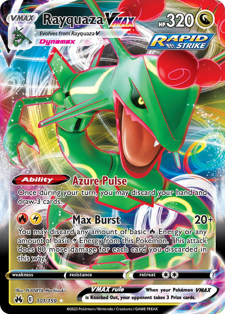 Rayquaza VMAX (101/159) - [Holo Foil] Crown Zenith (CRZ)