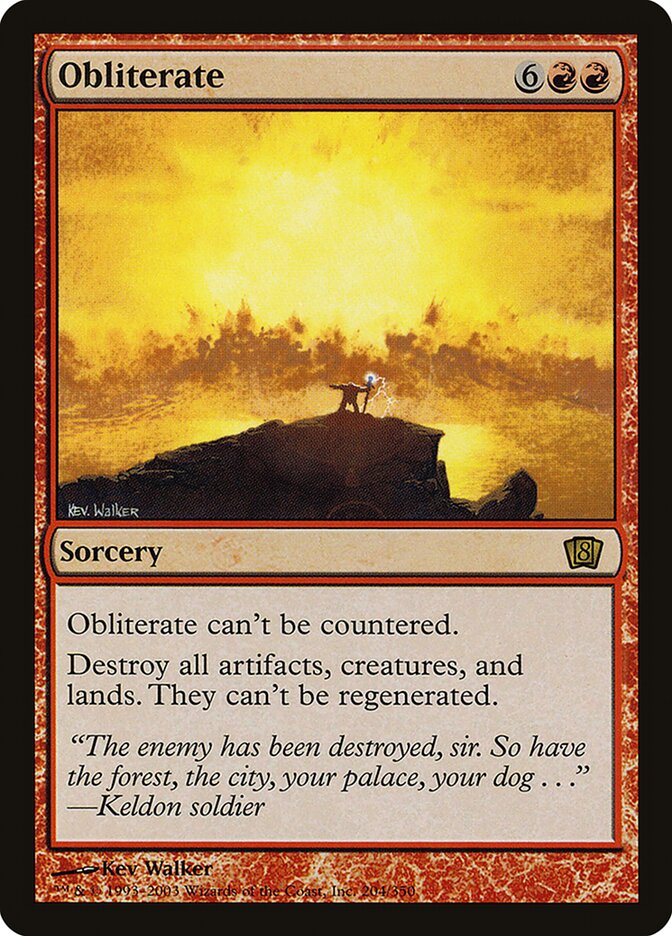 Obliterate (204) - Eighth Edition (8ED)