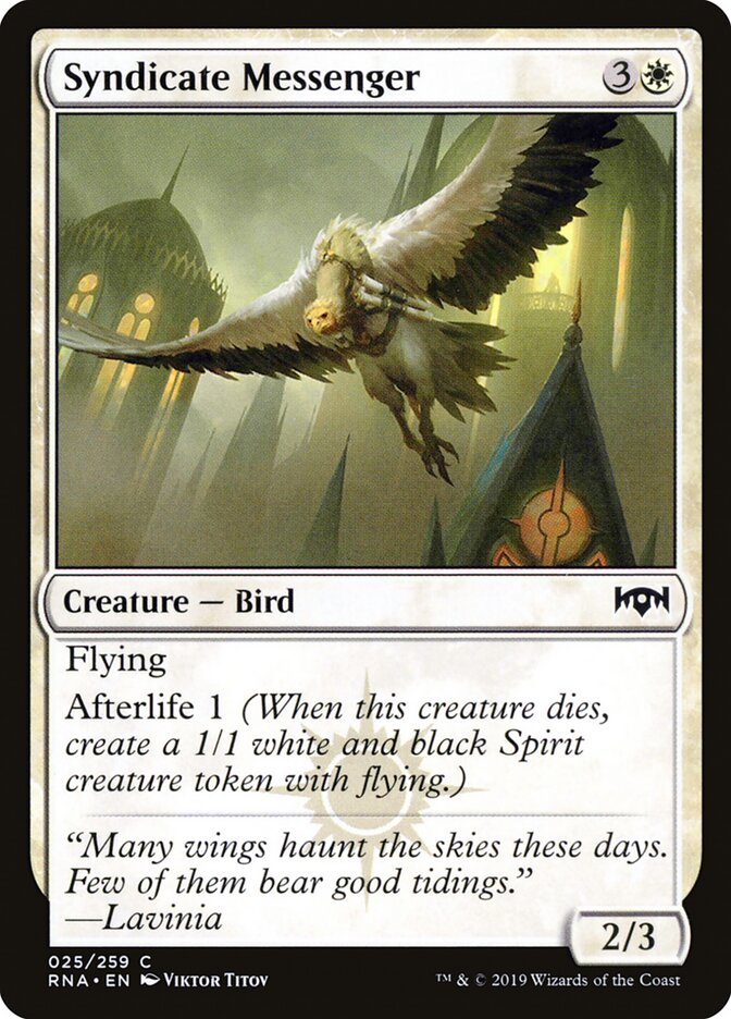 Syndicate Messenger (25) - Ravnica Allegiance (RNA)