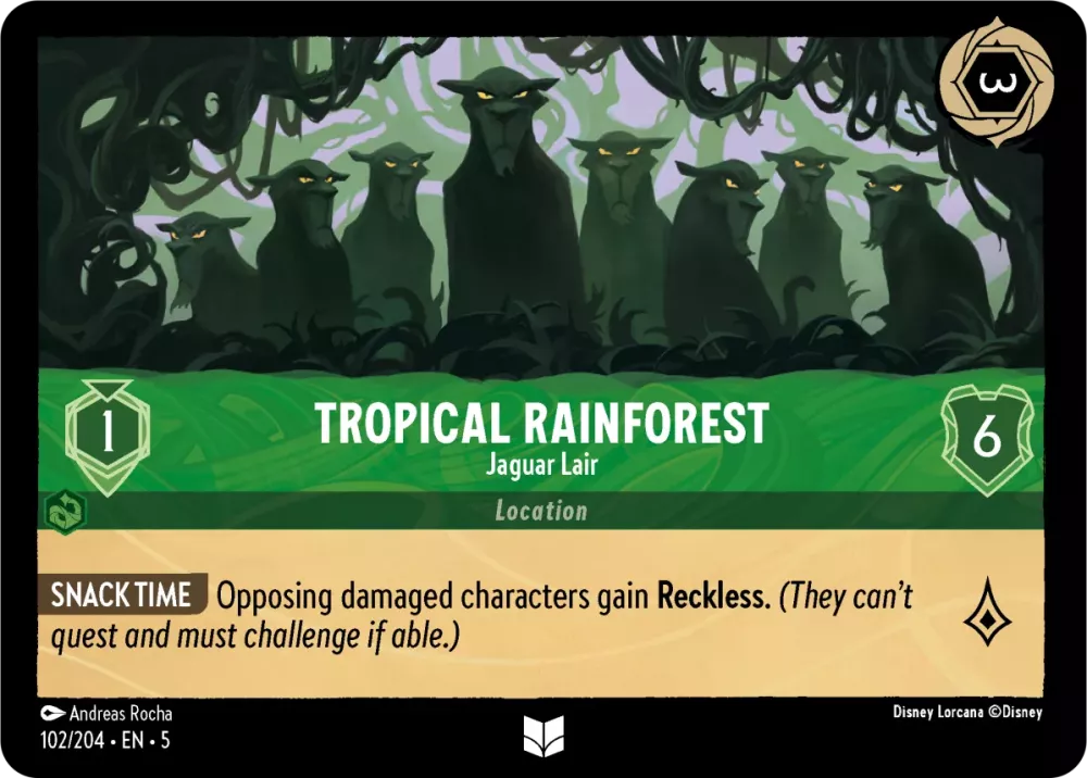 Tropical Rainforest - Jaguar Lair - [Foil] Shimmering Skies (5)