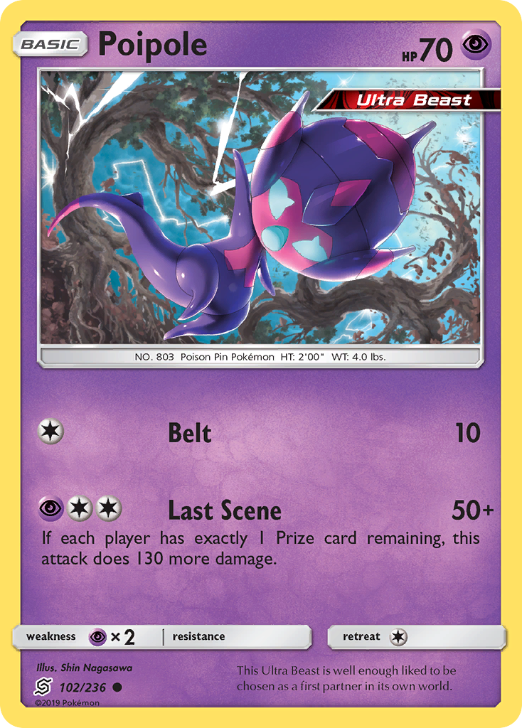 Poipole (102/236) - [Reverse Holo] Unified Minds (UNM)