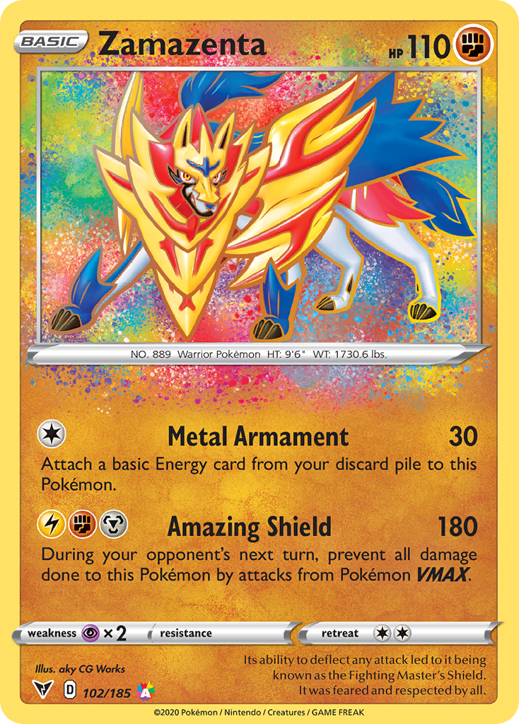 Zamazenta (102/185) - [Holo Foil] Vivid Voltage (VIV)