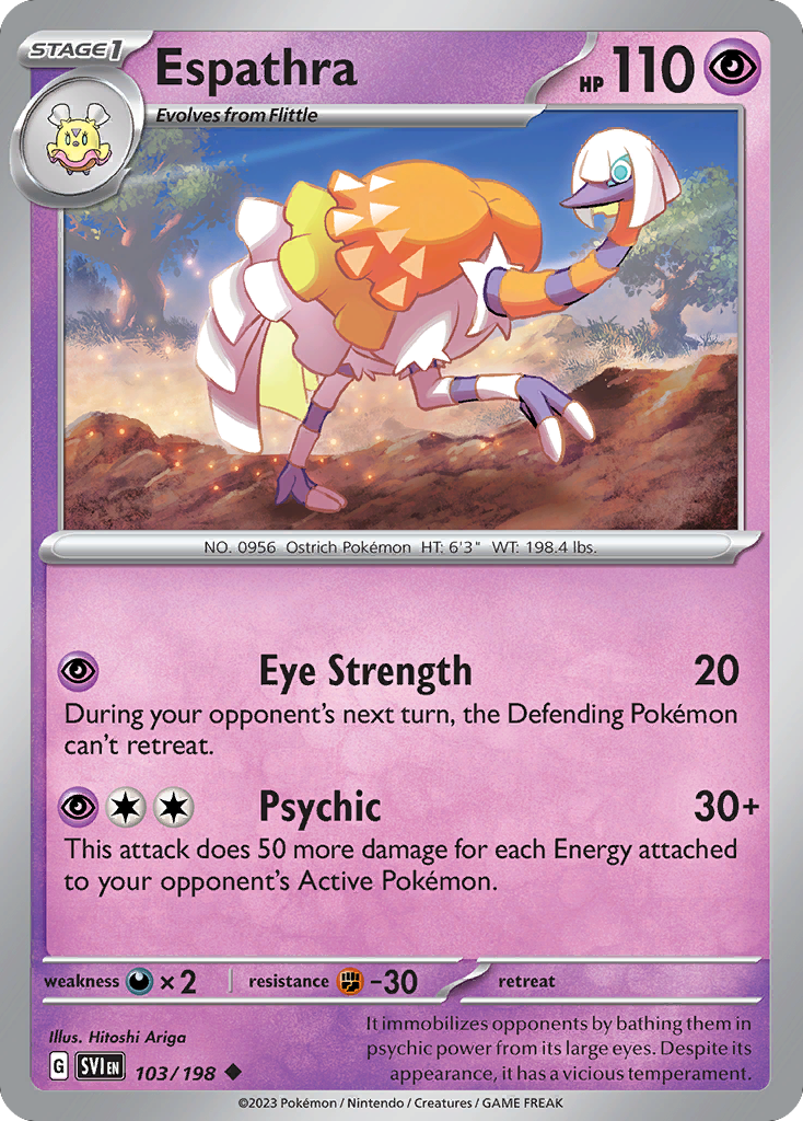 Espathra (103/198) - [Reverse Holo] Scarlet & Violet (SVI)