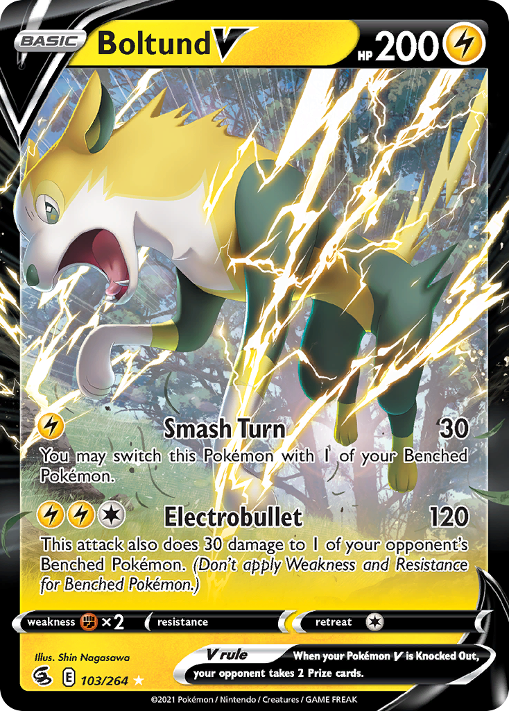 Boltund V (103/264) - [Holo Foil] Fusion Strike (FST)